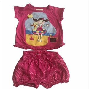 toffee apple beach short set